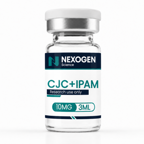 CJC-1295 plus Ipamorelin 10 mg research formulation vial