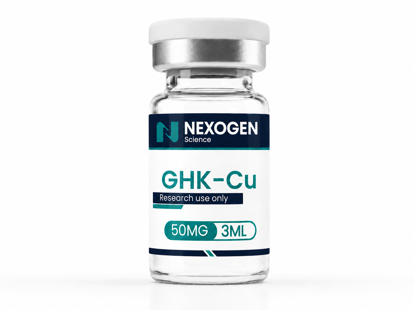GHK-Cu 50 mg research compound vial